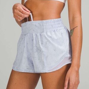 Blue Athletic Shorts with Elastic Waistband